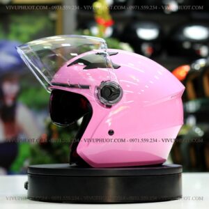 Mũ 3/4 Royal M268 2 Kính Hồng Pastel