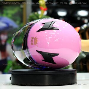 Mũ 3/4 Royal M268 2 Kính Hồng Pastel
