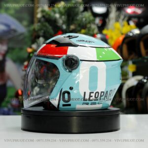 Mũ 3/4 Royal M268 2 Kính Leopard