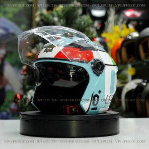 Mũ 3/4 Royal M268 2 Kính Leopard