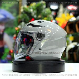 Mũ 3/4 Royal M268 2 Kính Xám Xi măng