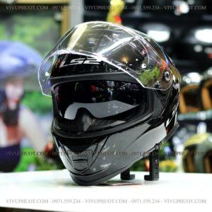 Mũ Fullface LS2 FF800 Storm Đen Bóng