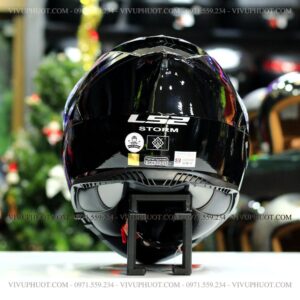 Mũ Fullface LS2 FF800 Storm Đen Bóng