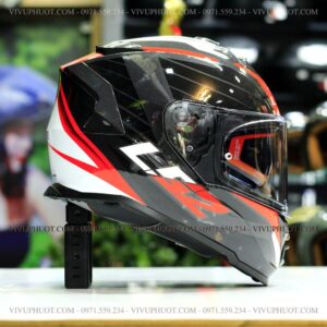 Mũ Fullface LS2 FF800 Storm Đen Đỏ Nerve