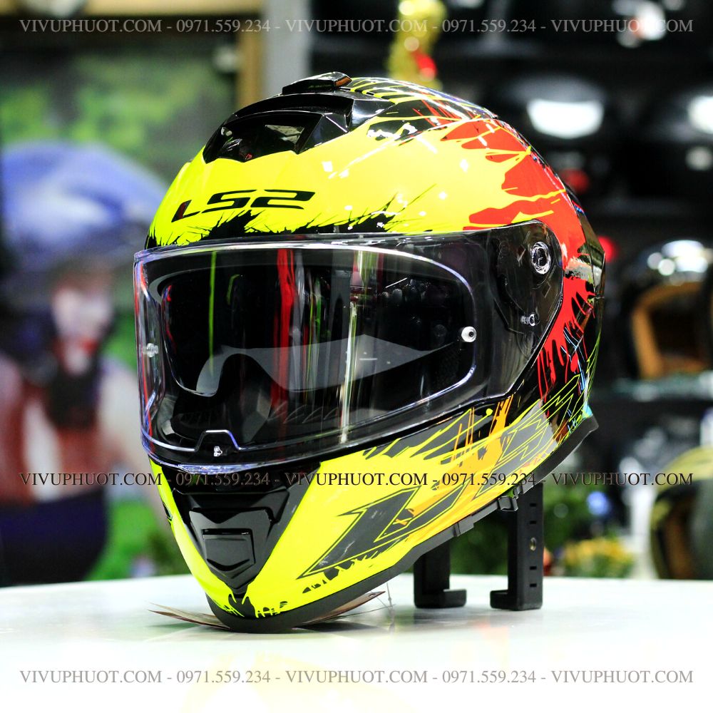 mu-bao-hiem-fullface-ls2-ff800-storm-drop-black-yellow-red-2 Mũ Fullface LS2 FF800 Storm Drop Black Yellow Red