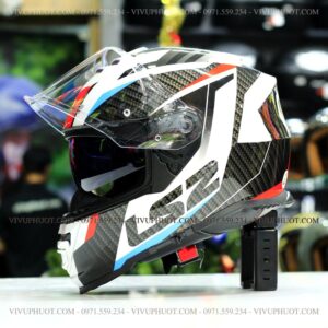 Mũ Fullface LS2 FF800 Storm Trắng Xanh