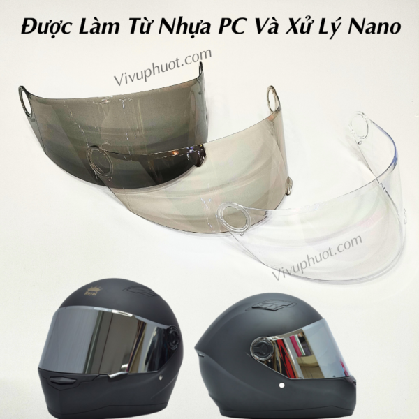 Kính Thay Thế Mũ Bảo Hiểm Royal M136, ASIA MT136
