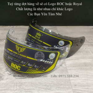 Kính Thay Thế Nón Bảo Hiểm ROC 01, Lắp VừaNón Yohe 978-Yohe 981-Yohe 977