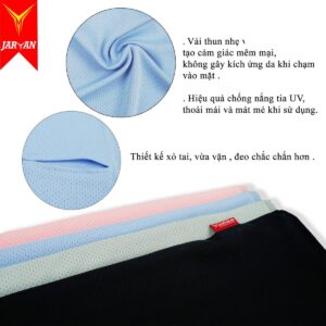 Khăn Đa Năng Cao Cấp Thun Lưới Co Giãn Dạng Ống Có Xỏ Tai Jarvan 3