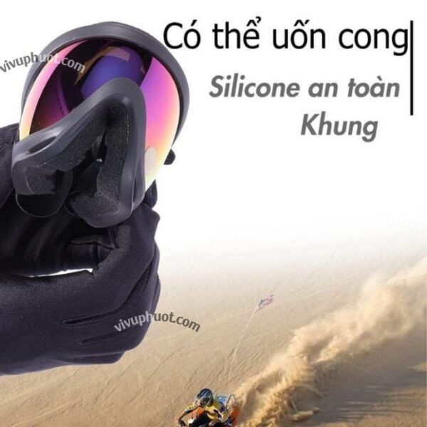 Kính UV X400 Dành Cho Mũ Bảo Hiểm 1/2 và 3/4 Chống Bụi