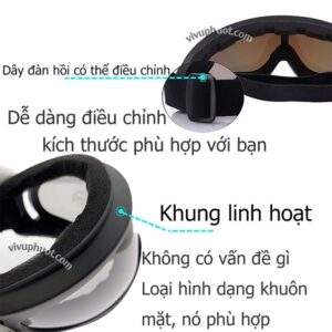 Kính UV X400 Dành Cho Mũ Bảo Hiểm 1/2 và 3/4 Chống Bụi