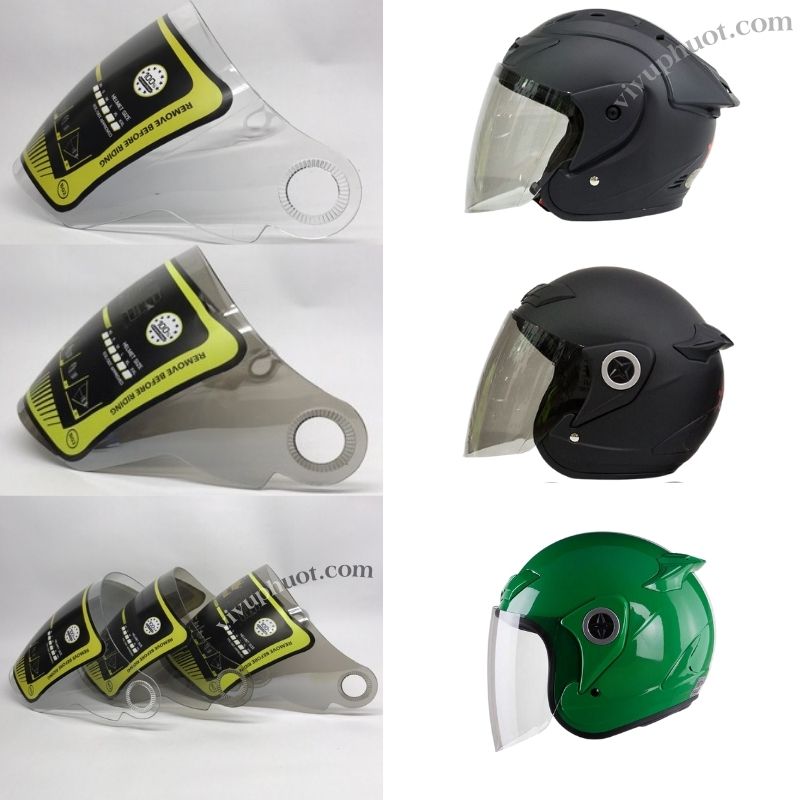 Kính Thay Thế Nón Bảo Hiểm Asia MT168 và Asia MT115