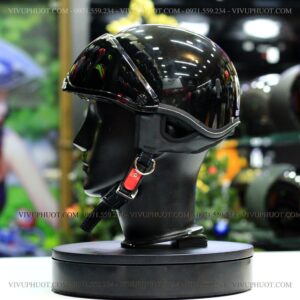 Mũ Bảo Hiểm 1/2 Andes 139 Đen Bóng