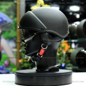 Mũ Bảo Hiểm 1/2 Andes 139 Đen Nhám