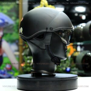 Mũ Bảo Hiểm 1/2 Andes 139 Đen Nhám