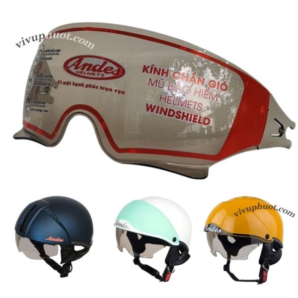 Kính Thay Thế Mũ Bảo Hiểm Andes 139