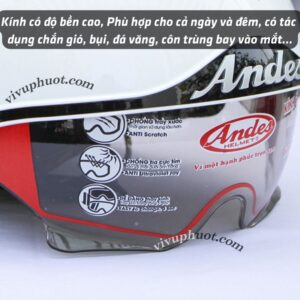 Kính Thay Thế Mũ Bảo Hiểm Andes 139