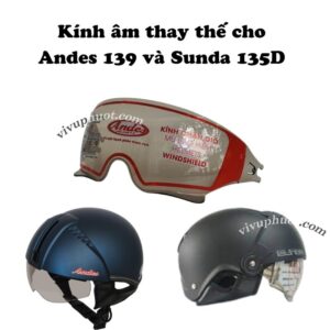 Kính Thay Thế Mũ Bảo Hiểm Andes 139