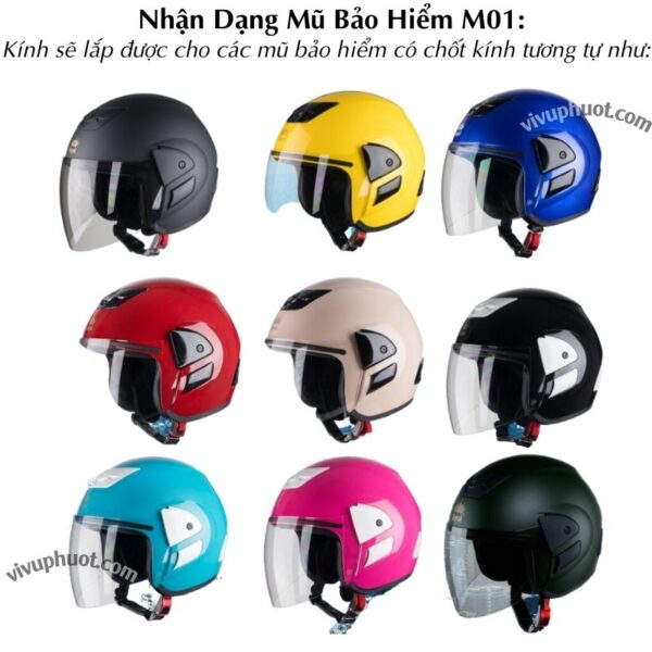 Kính Thay Thế Mũ Bảo Hiểm Royal M01