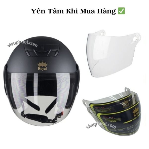 Kính Thay Thế Mũ Bảo Hiểm Royal M01