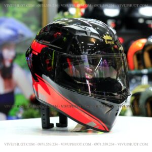 Mũ Fullface Royal M266 - V4 Đỏ Bóng
