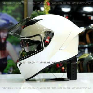 Mũ Fullface Royal M266 - Trắng Bóng