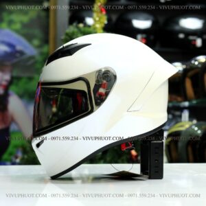 Mũ Fullface Royal M266 - Trắng Bóng