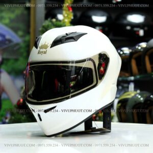 Mũ Fullface Royal M266 - Trắng Bóng