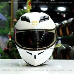 Mũ Fullface Royal M266 - Trắng Bóng