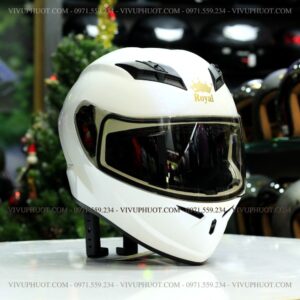 Mũ Fullface Royal M266 - Trắng Bóng