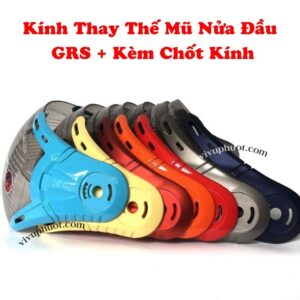 Kính GRS , Kính Rời Thay Thế Mũ Bảo Hiểm GRS A102k, a33k,a737k,a368k,a966k,a760k đủ màu+ kèm ốc mũ