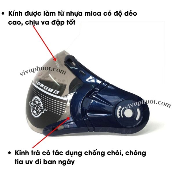Kính GRS , Kính Rời Thay Thế Mũ Bảo Hiểm GRS A102k, a33k,a737k,a368k,a966k,a760k đủ màu+ kèm ốc mũ