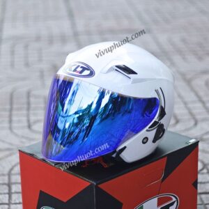 Mũ 3/4 KLT Trắng Bóng