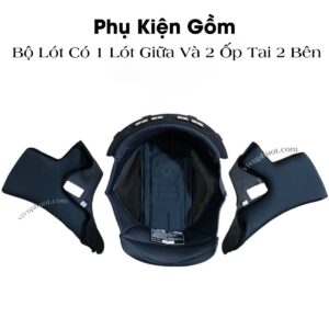 Bộ Lót Thay Thế Mũ Bảo Hiểm 2 Kính Royal M266