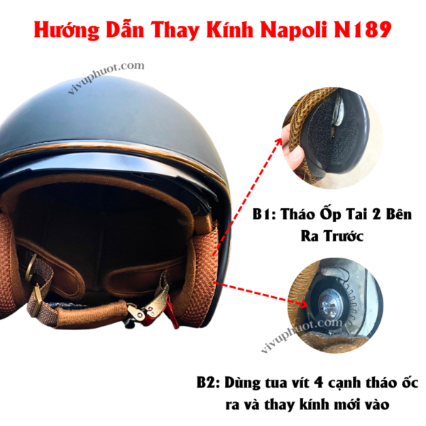 Kính Thay Thế Mũ Bảo Hiểm Napoli N189