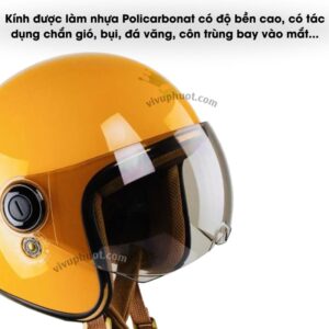 Kính Thay Thế Mũ Bảo Hiểm 3/4 Royal M20K-M156K-Asia1/2 MT106K-MT109K-MT118K-MT155K
