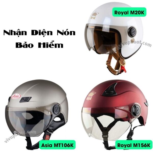 Kính Thay Thế Mũ Bảo Hiểm 3/4 Royal M20K-M156K-Asia1/2 MT106K-MT109K-MT118K-MT155K
