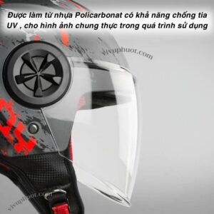 Kính Yohe 851 Chính Hãng Lắp Vừa Cho Nón Royal 787, Roc 06