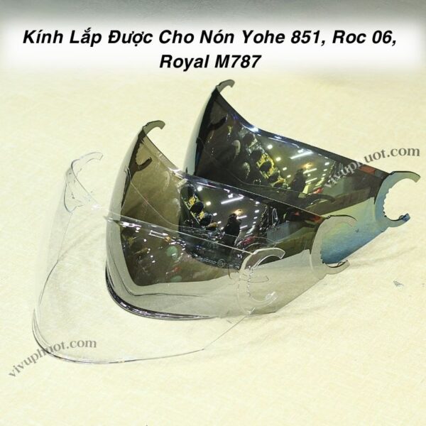 Kính Yohe 851 Chính Hãng Lắp Vừa Cho Nón Royal 787, Roc 06