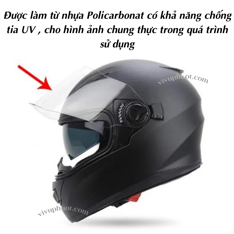 Kính Thay Thế Mũ Bảo Hiểm Yohe 970
