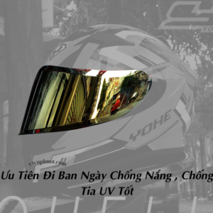 Kính Thay Thế Nón Bảo Hiểm Yohe 977- 978 - 981 Lắp Được ROC 01