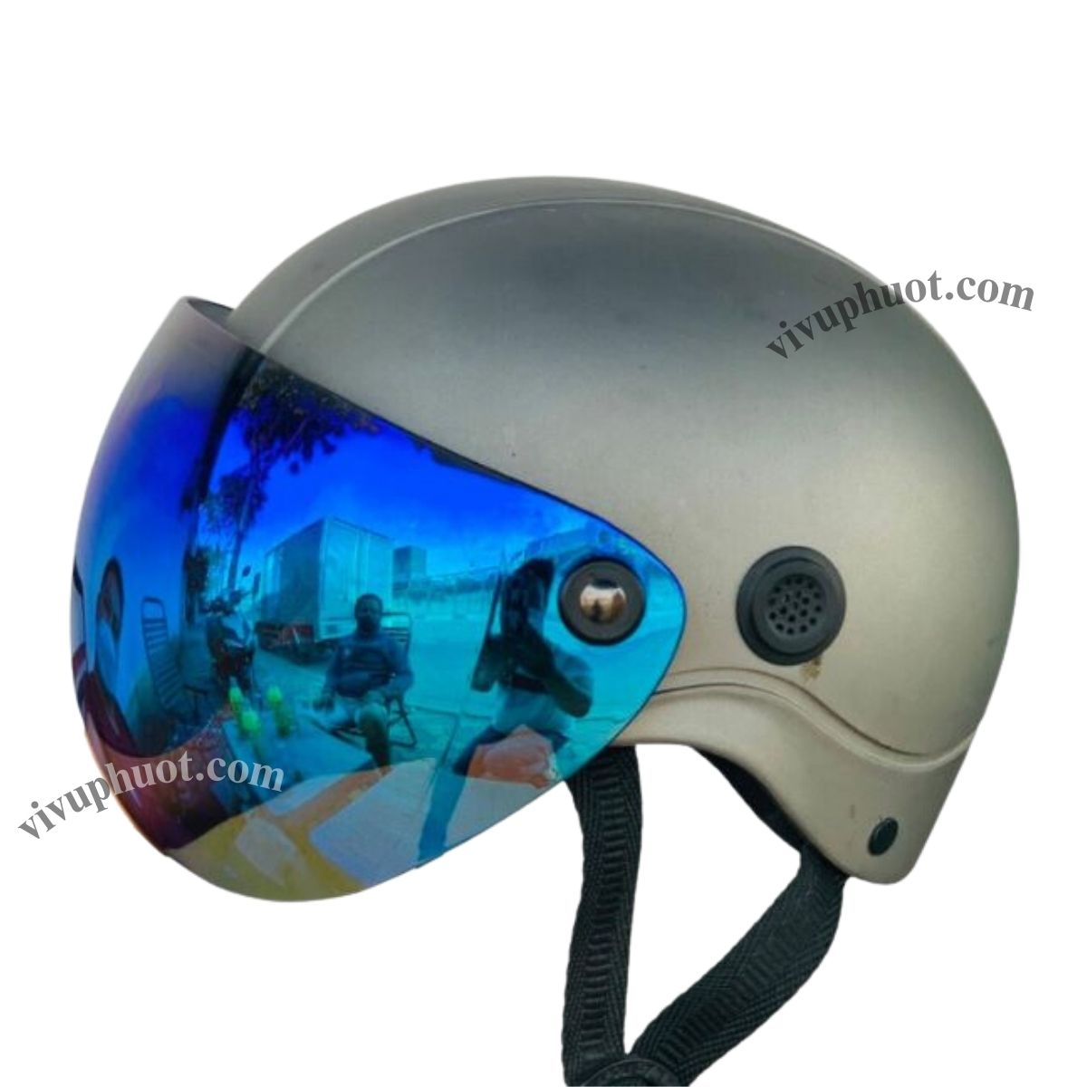 Kính Bubble VVP Ngắn Gắn Cho Nón 3/4 Và nón 1/2