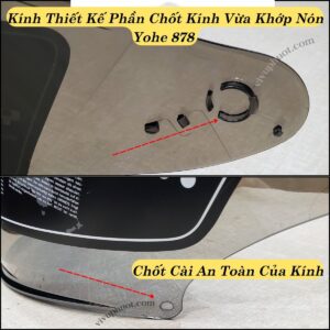 Kính Thay Thế Mũ Bảo Hiểm Yohe 878