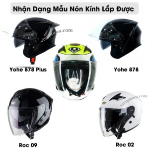 Kính Thay Thế Mũ Bảo Hiểm Yohe 878