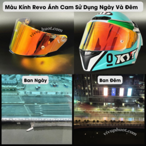 Kính Thay Thế Mũ Bảo Hiểm KYT TT-Course Chính Hãng