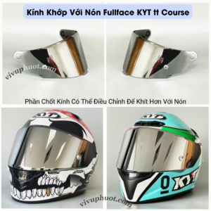 Kính Thay Thế Mũ Bảo Hiểm KYT TT-Course Chính Hãng