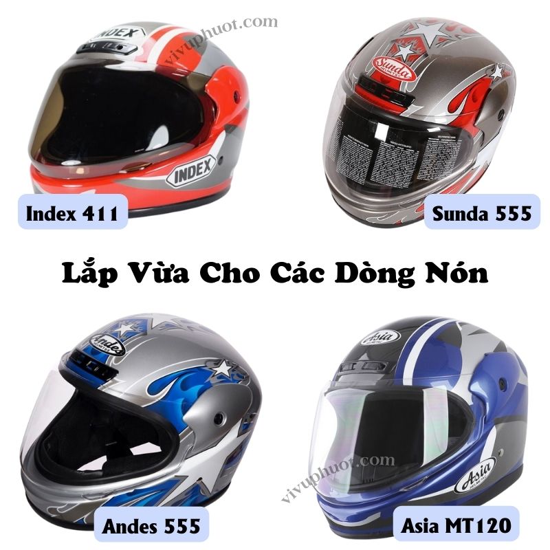 Kính Index 411 Lắp Vừa Asia MT120, Sunda 555, Andes 555