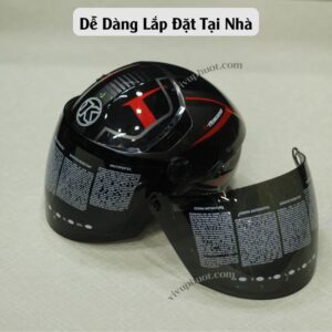 Kính Thay Thế Mũ Bảo Hiểm KYT 1/2 Tiger