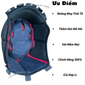 Lót Giữa Thay Thế Mũ Bảo Hiểm 3/4 KYT D-CITY