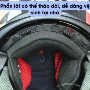 Lót Giữa Thay Thế Mũ Bảo Hiểm 3/4 KYT D-CITY
